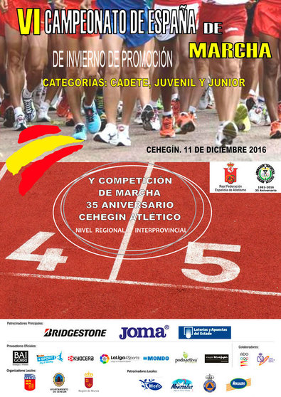 Cartel VI Campeonato de España de Marcha de Invierno de Promoción
