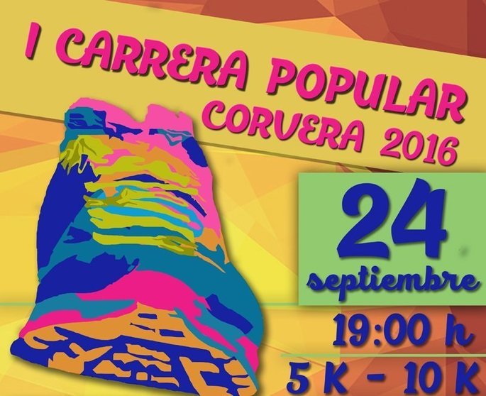 Cartel I Carrera Popular Corvera 2016