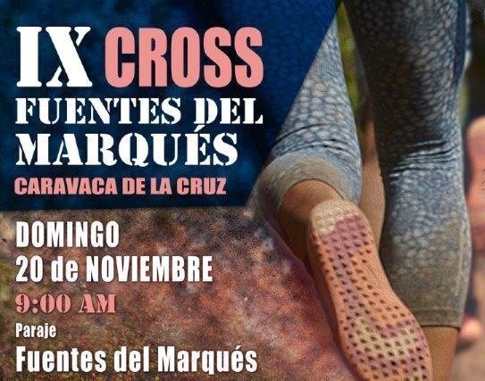 Cartel IX Cross Fuentes del Marqués - I Jornada Liga Regional Cross 16-17
