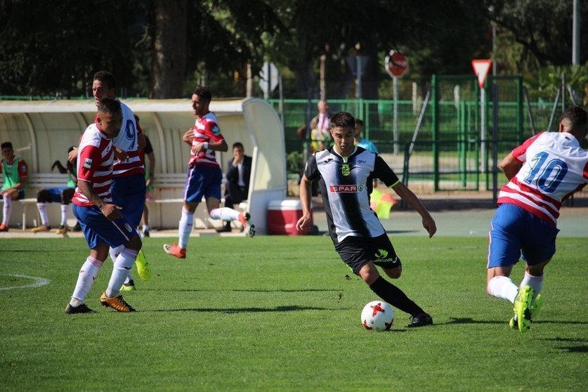 Jesús Álvaro fue el goleador en el partido de la primera vuelta, celebrado en Armilla/Foto: Prensa FCC