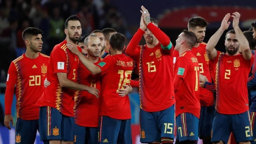 Selección Española celebra pase a octavos