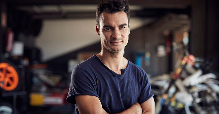 Dani Pedrosa poses for a portrait during the Documentary in Barcelona, Spain on September 14, 2018. // Arnau Puig / Red Bull Content Pool // AP-1XTG5VEBN2111 // Usage for editorial use only // Please go to www.redbullcontentpool.com for further information. // 