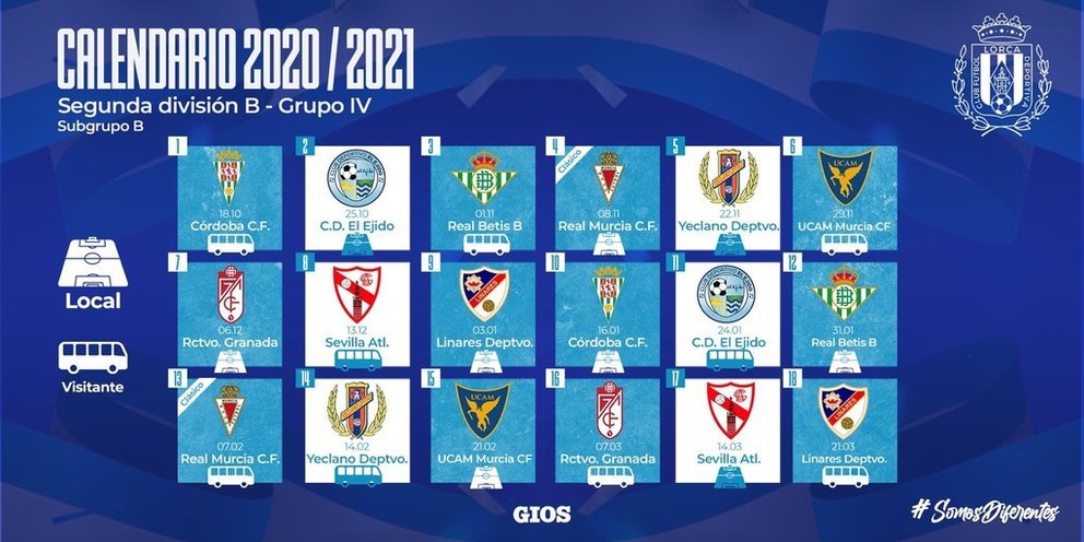Este es el calendario confirmado del Lorca Deportiva