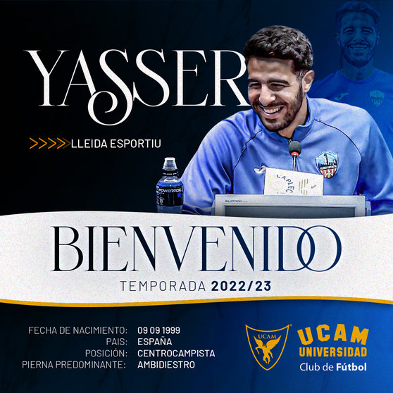 Yasser, un todocampista para el UCAM Murcia C.F.